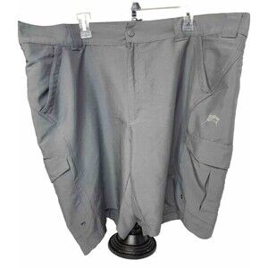 World Wide Sportsman Cargo Shorts Men's Size 46 Gray Stretch Outdoors Fishing